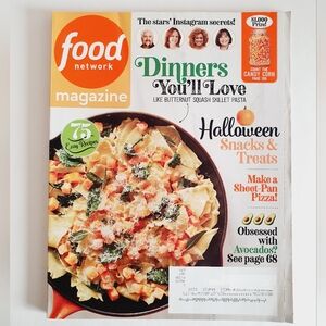 Food Network Magazine October, 2019 - Dinners You'll Love - Halloween Treats